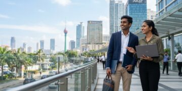 Young Sri Lankan graduates entering the job market in Colombo amid high educated youth unemployment.